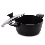 Oster Cuisine Allston 4.2 Qt. Nonstick Aluminum Dutch Oven with Glass Lid, Gray thumbnail 5