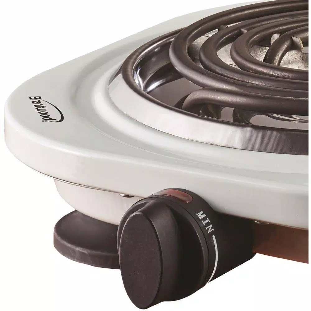 Brentwood Appliances 1000W Single Burner Electric Hot Plate with Adjustable Thermostat