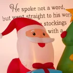 Airblown 6.56 ft. Inflatable Santa in Story Book Scene Christmas Decoration thumbnail 4