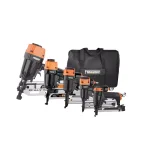 Freeman 5-Piece Pneumatic Framing, Finishing Nailer and Stapler Combo Kit with Canvas Bag thumbnail 1