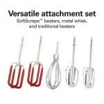 Hamilton Beach SoftScrape 6-Speed Stainless Steel Hand Mixer with Snap-On Storage Case thumbnail 6