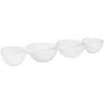 HOME ESSENTIALS AND BEYOND 18 in. Pure White 4-Section Ceramic Divided Serving Dish thumbnail 1