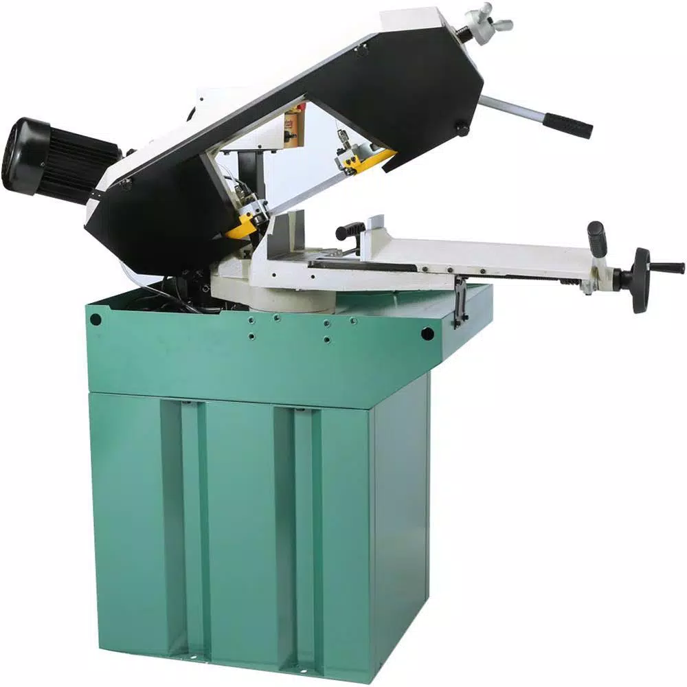 Grizzly Industrial 7" x 8-1/4" Swivel Horizontal Metal-Cutting Bandsaw with Stand