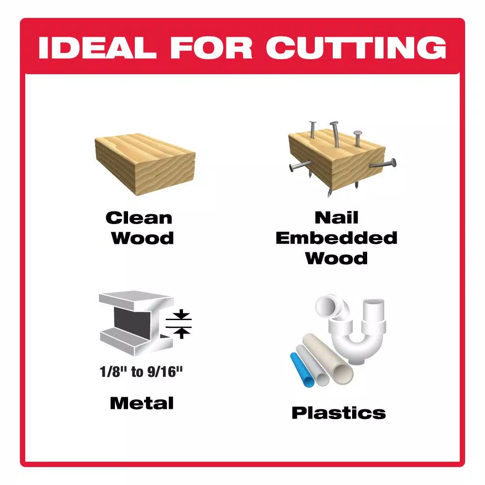 Diablo 3-Piece Carbide Reciprocating Saw Blade Set for Wood and Metal