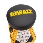 DEWALT Heavy-Duty Swivel Shop Stool with Storage Shelf, 300 lb Capacity, Steel Frame thumbnail 3
