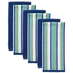 RITZ T-Fal Cool/Blue Cotton Waffle Terry Kitchen Dish Towel Set, 6-Piece thumbnail 1
