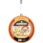 MasterPan Original Copper Pan 12 in. Aluminum Nonstick Ceramic Frying Pan, Copper Finish thumbnail 1