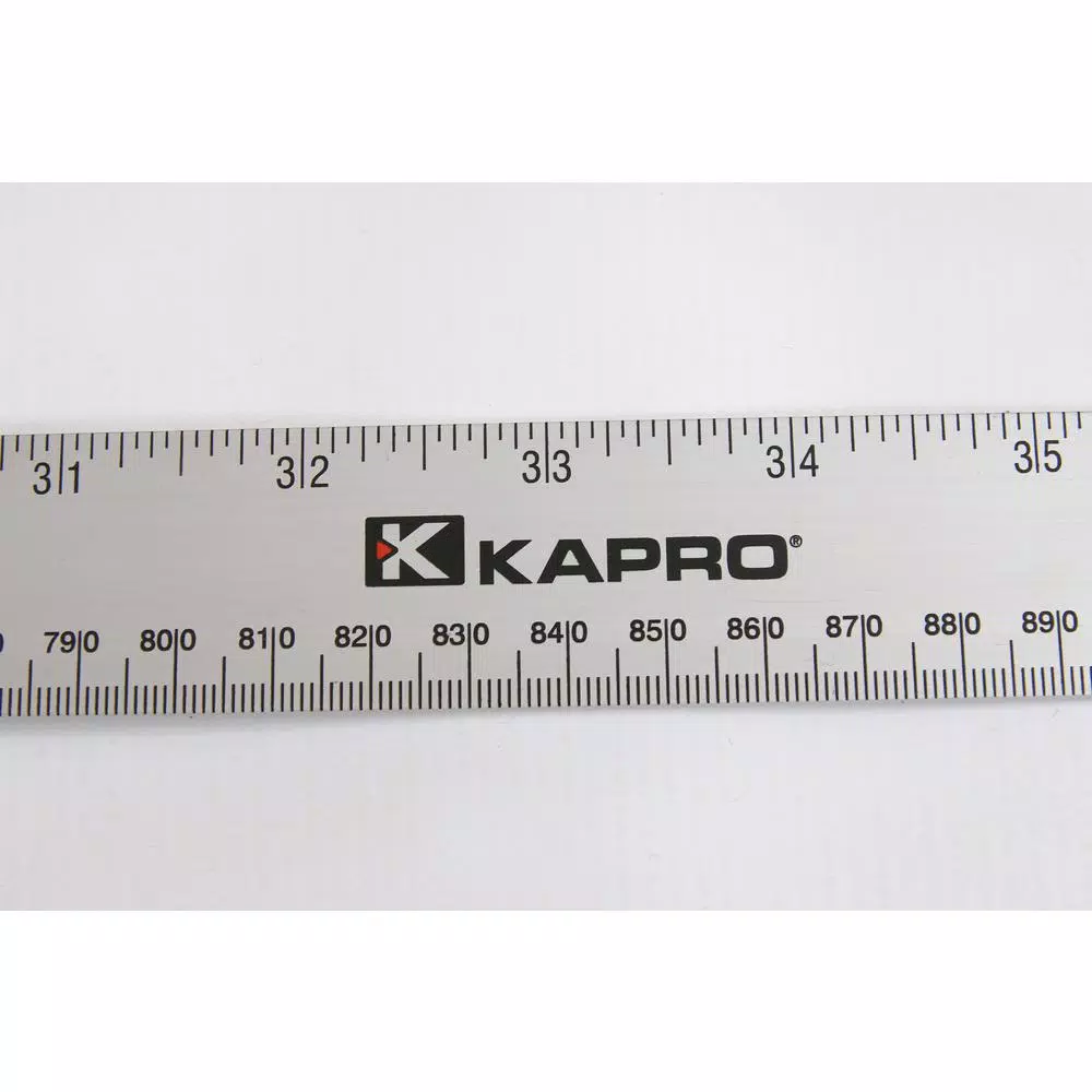 Kapro 36 in. Aluminum Ruler with Dual-Sided English and Metric Graduations and Conversion Tables