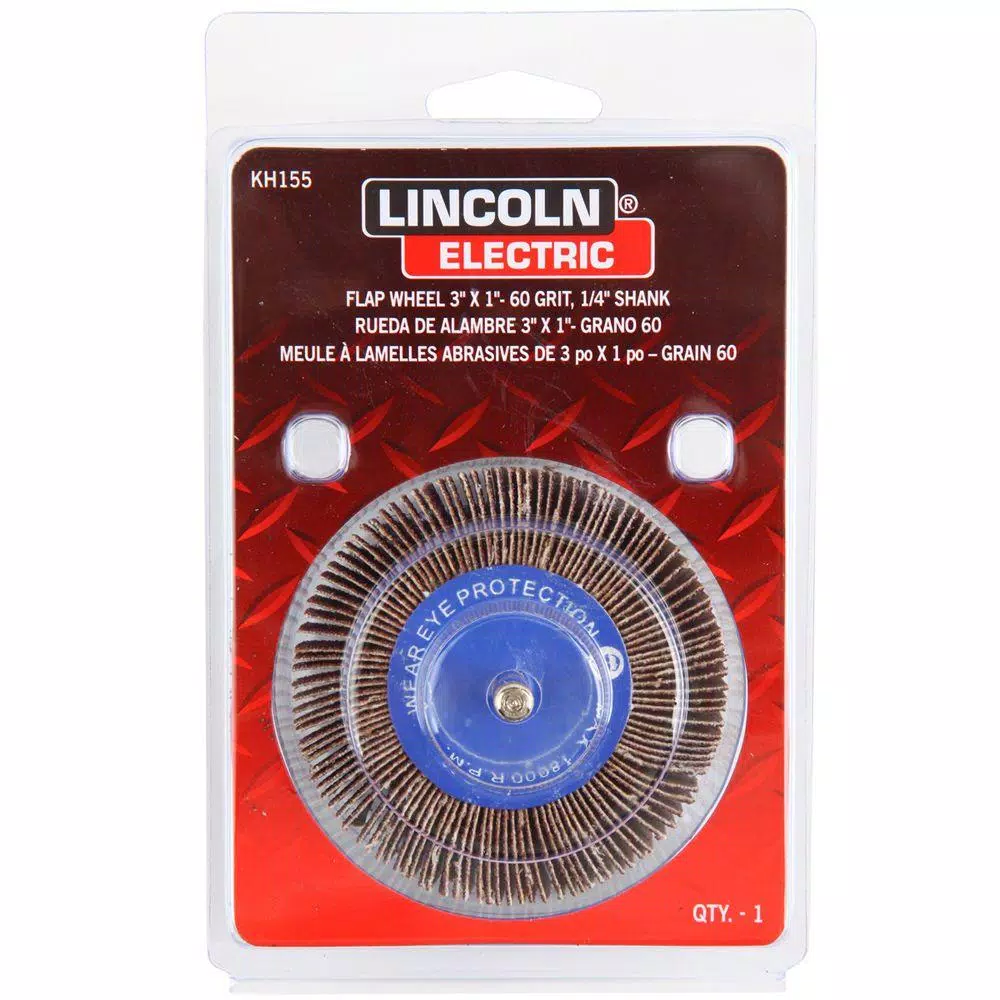 Lincoln Electric 2 in. x 1 in. 120-Grit Aluminum Oxide Flap Wheel