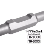 TR Industrial 6 in. x 6 in. Steel Tamper Shank and Plate for TR-100 and TR-300 Series Demolition Hammers thumbnail 3