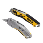 DEWALT Retractable Utility Knife Set, 2-Pack, with Deadbolt Blade Mechanism and Blade Storage thumbnail 1