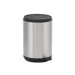 Household Essentials Taos 1.3 Gallon Round Stainless Steel Step Trash Can with Fingerprint Resistant Finish thumbnail 4