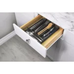 Spectrum Vintage Industrial Gray Steel 5-Compartment Silverware Drawer Organizer Tray thumbnail 6