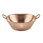 Old Dutch Solid Copper Hammered Preserve Pan, 10 Qt. Round Jam and Jelly Cooking Pot thumbnail 1
