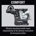 Makita 18V LXT Sub-Compact Brushless SDS-Plus Rotary Hammer Kit (11/16 in.) thumbnail 7