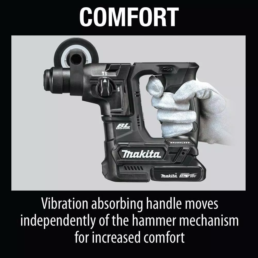 Makita 18V LXT Sub-Compact Brushless SDS-Plus Rotary Hammer Kit (11/16 in.)