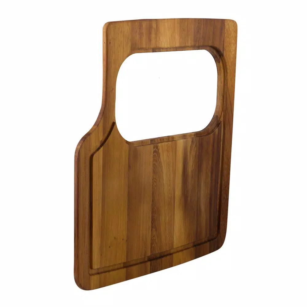 ALFI BRAND Iroko Wood Cutting Board with Polyethylene Insert - Made in Italy