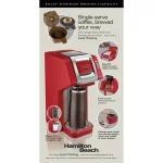 Hamilton Beach FlexBrew Single-Serve Coffee Maker, Red thumbnail 7