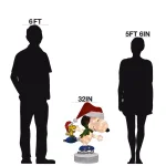 Peanuts 32 in. Pre-Lit Motorized 2D Skating Snoopy and Woodstock Yard Art Christmas Sculpture thumbnail 4