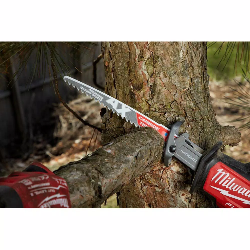 Milwaukee 9 in. Carbide Teeth Pruning Reciprocating Saw Blade, 3 TPI (3-Pack)