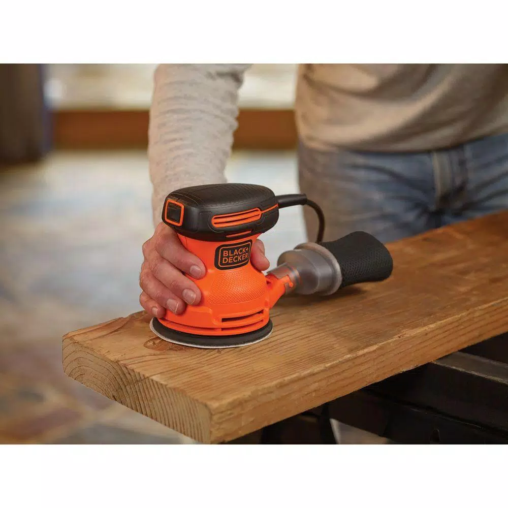 BLACK+DECKER BDERO100 5 in. Random Orbital Disc Sander, Corded