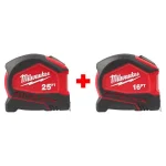 Milwaukee Compact Auto Lock Tape Measure 2-Pack (25 ft. and 16 ft.) thumbnail 12