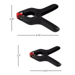 Stalwart Assorted Spring Clamps, 10-Piece Set with Storage Bag thumbnail 3