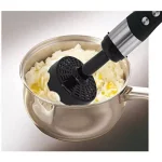 Ovente 6-Speed Hand Blender Potato Masher Attachment, Black thumbnail 4