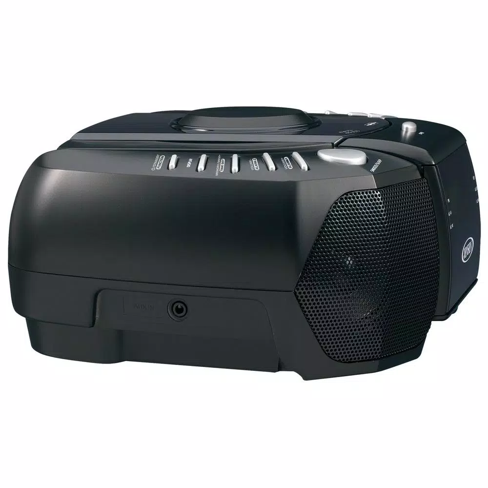 Jensen JCR-310 AM/FM Stereo Dual Alarm Clock Radio with Top Loading CD Player and Aux Input
