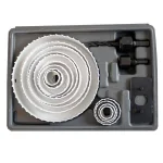 PRO-SERIES 19-Piece Hole Saw Blade Set with Mandrels and Storage Case thumbnail 3