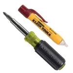 Klein Tools Dual Range Non-Contact Voltage Tester and 11-in-1 Multi-Bit Screwdriver Tool Set thumbnail 1