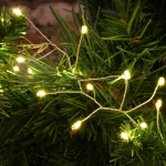 LUMABASE 100-Light LED Warm White Firecracker String Lights with Silver Cord, 5 ft. (2-Pack) thumbnail 7