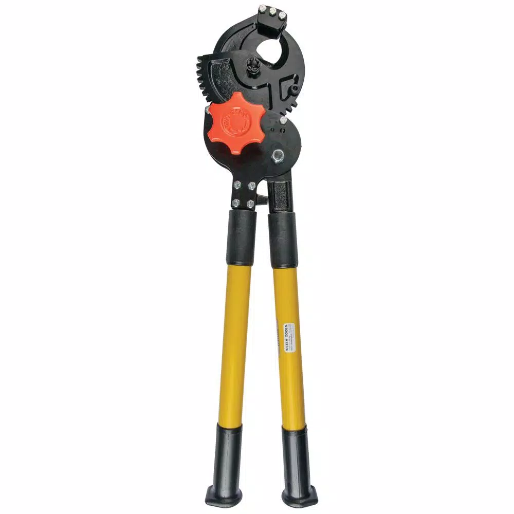 Klein Tools 28 in. Heavy-Duty Ratcheting Cable Cutter for Steel and ACSR