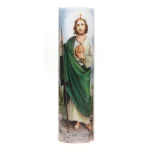 Stonebriar Collection 8 in. St. Jude LED Prayer Candle - Flameless Battery Operated Specialty Candle thumbnail 1