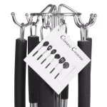 Classic Cuisine 7-Piece Stainless Steel and Silicone Kitchen Utensil Set with Holder thumbnail 6
