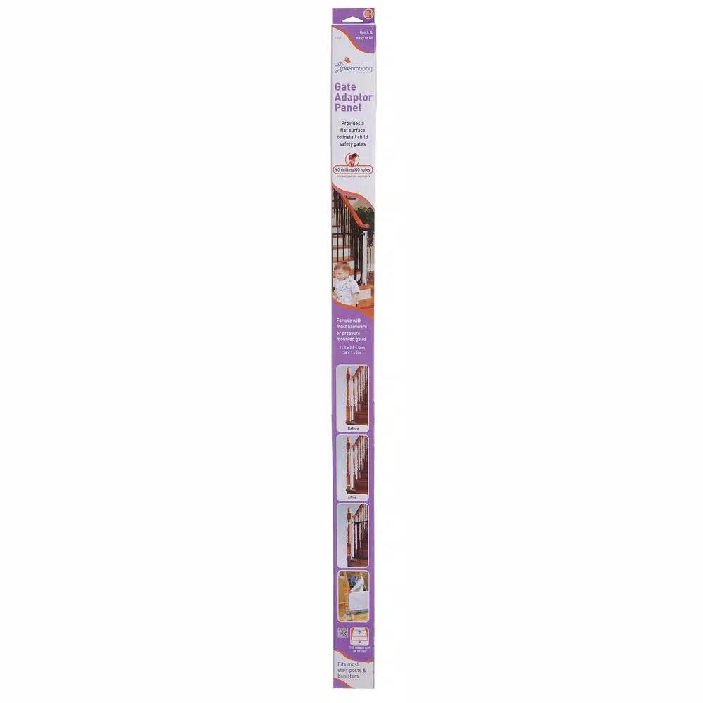 Dreambaby 36 in. Wood Pressure Mounted Gate Adaptor Panel for Banisters and Stair Posts