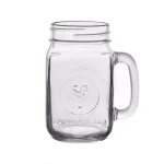Libbey County Fair 12-Piece Clear Glass Drinking Jar Set with Embossed Rooster, 16.5 oz thumbnail 1