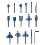 Stalwart 15-Piece Carbide Tipped Router Bit Set with Wooden Storage Case thumbnail 3
