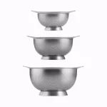 Tramontinas Gourmet 18/8 Stainless Steel Colander Set, 3-Piece thumbnail 2