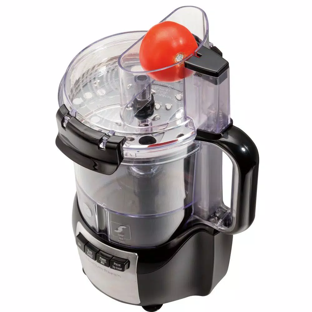 Hamilton Beach Stack and Snap 10-Cup 3-Speed Food Processor, 450W, Black