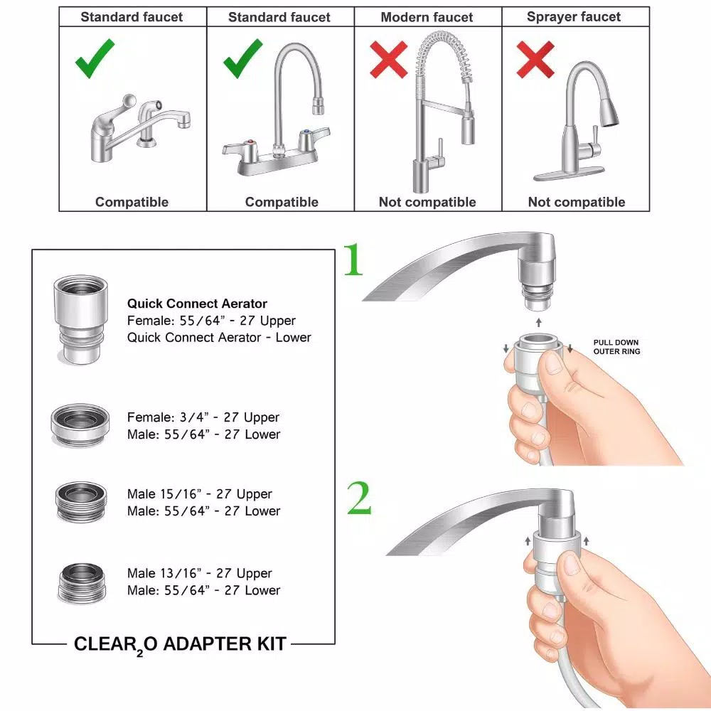 Clear2O Advanced Water Filter Pitcher, 9-Cup Capacity with Solid Carbon Block Filter