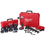 Milwaukee M18 FORCE LOGIC 6 Ton Cordless Knockout Tool Kit with 1/2 in. to 4 in. Die Set and 2.0 Ah Battery thumbnail 1