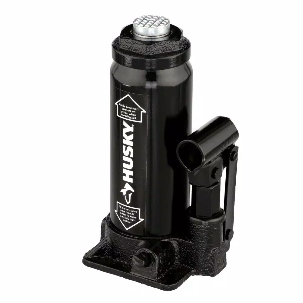 Husky 6-Ton Hydraulic Bottle Jack, 12,000 lb. Capacity