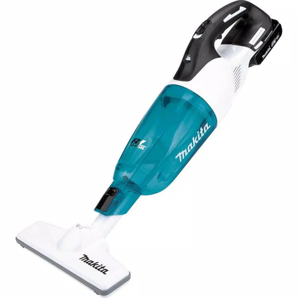 Makita 18V LXT Brushless Cordless Vacuum Kit with 2.0Ah Battery, Rapid Charger & Cyclonic Attachment
