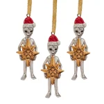 Design Toscano Wiseman Star Christmas Alien Holiday Ornament Set, 3-Piece thumbnail 1