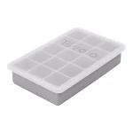 Tovolo Perfect Cube Silicone Ice Mold Tray with Lid, 1.25 in. Cubes, Oyster Gray thumbnail 4