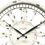 FirsTime Whitney 20 in. Farmhouse Wall Clock - Antique Cream Distressed Finish thumbnail 3