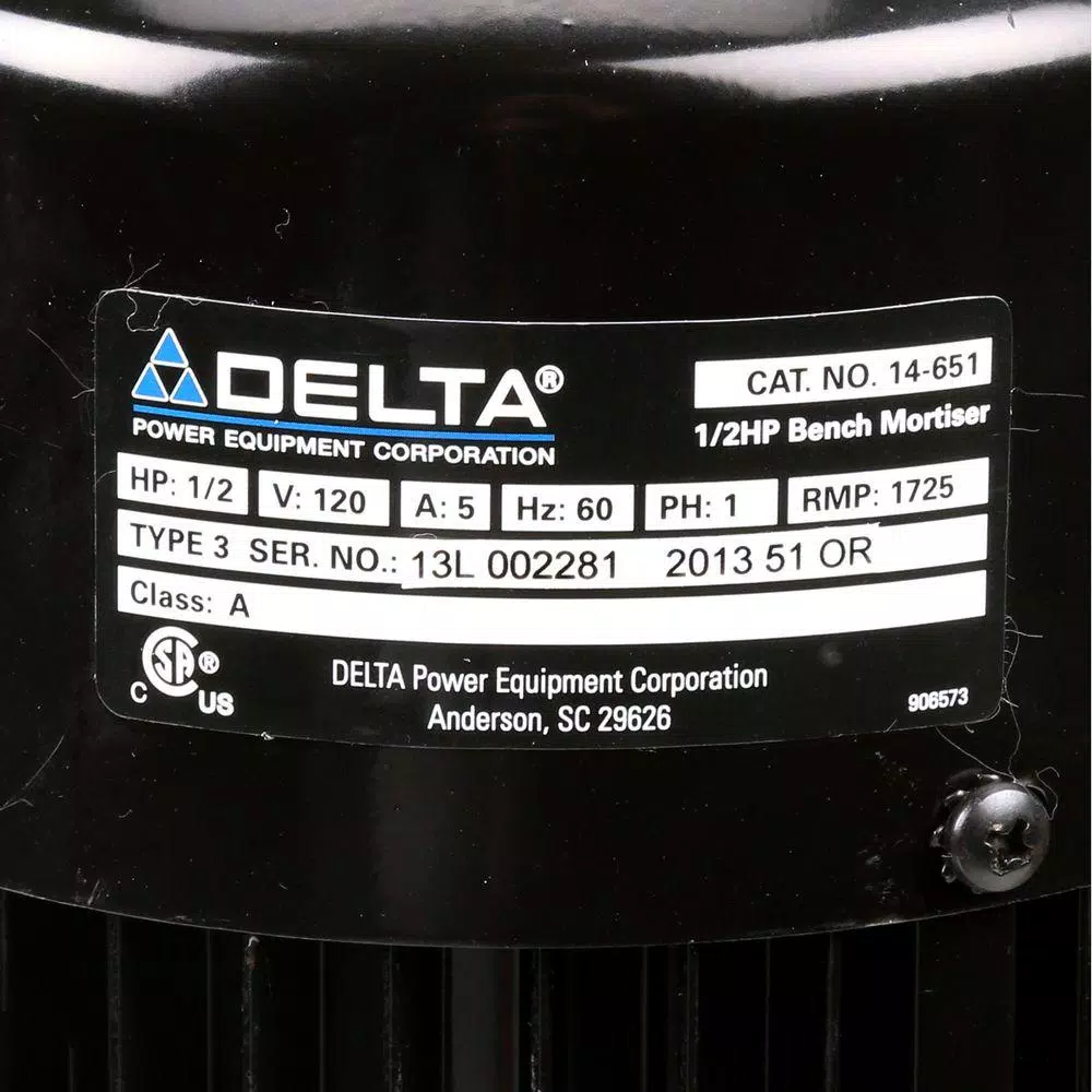 Delta 1/2 HP Bench Top Mortising Machine, 3/8 in. Capacity