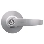 Universal Hardware Commercial Heavy Duty Vandal Resistant Storeroom Door Lever, Satin Chrome, ANSI Grade 1 thumbnail 1