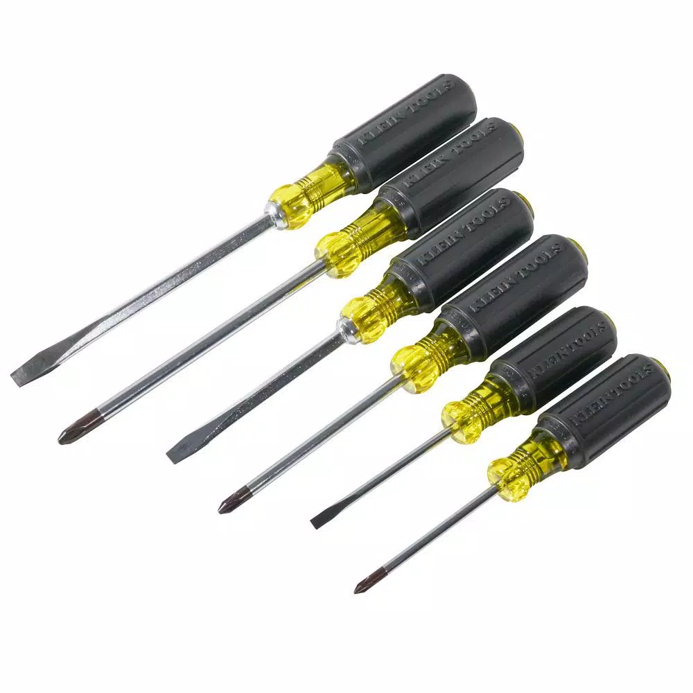 Klein Tools 6-Piece Assorted Screwdriver Set with Cushion Grip Handles
